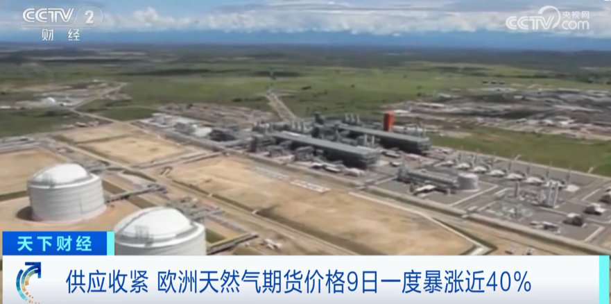 央视财经：天然气价格，突然暴涨40%！欧洲收“寒冬的警告”