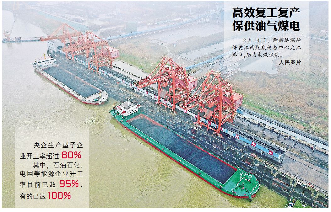 ​能源行业为全面复产复工保驾护航